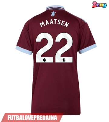 Lacne Ženy Futbalové dres Aston Villa Ian Maatsen #22 2026-27 Krátky Rukáv - Domáci